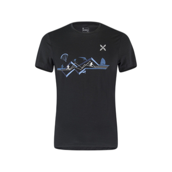 Koszulka MONTURA Merino Sporty /  czarny