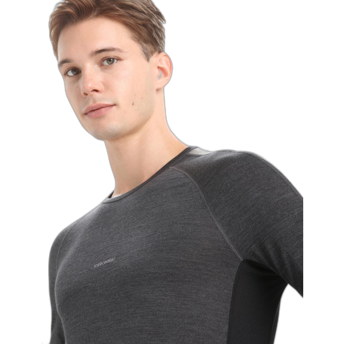 Koszulka męska ICEBREAKER ZoneKnit 125 LS 56H3 /  czarny