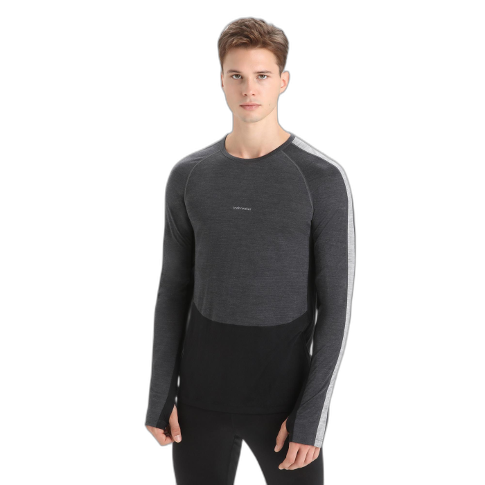 Koszulka męska ICEBREAKER ZoneKnit 125 LS 56H3 /  czarny