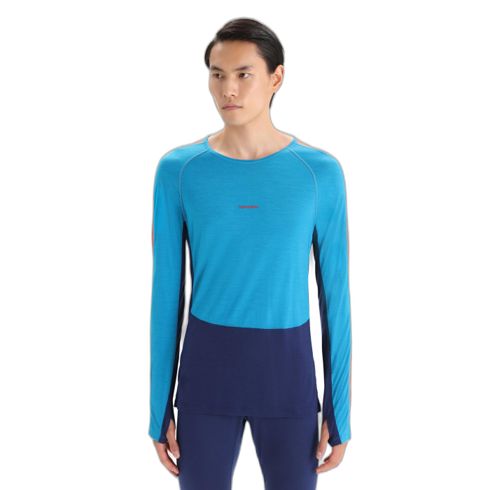 Koszulka męska ICEBREAKER ZoneKnit 125 LS 56H3 /  niebieski