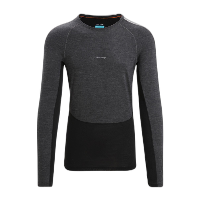 Koszulka męska ICEBREAKER ZoneKnit 125 LS 56H3 /  czarny