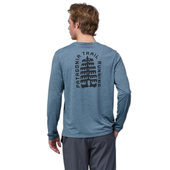 Koszulka męska PATAGONIA Capilene Cool Daily Graphic L/S /  niebieski