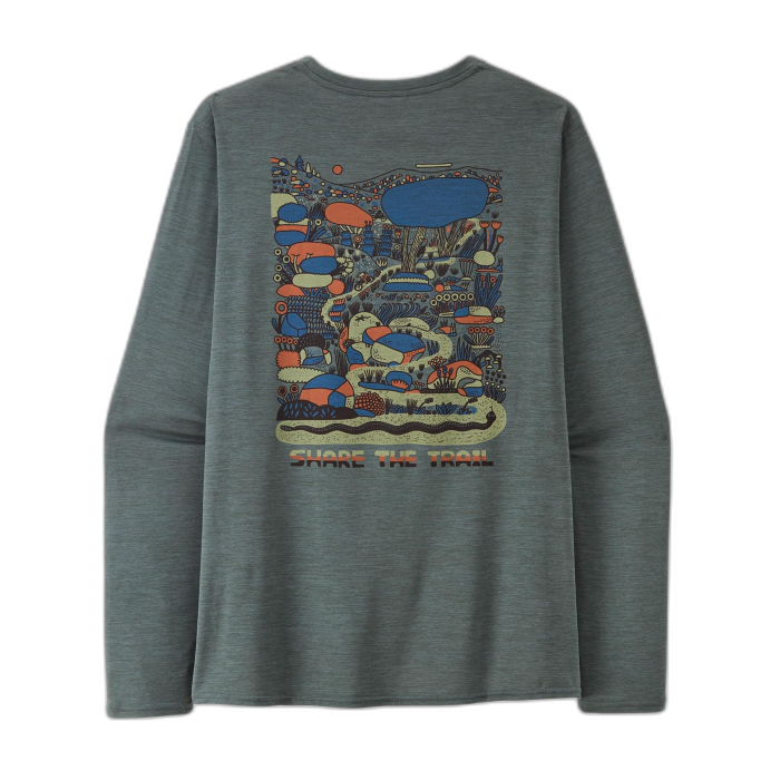 Koszulka męska PATAGONIA Capilene Cool Daily Graphic L/S /  zielony