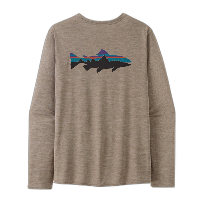 Koszulka męska PATAGONIA Capilene Cool Daily Graphic L/S /  beżowy