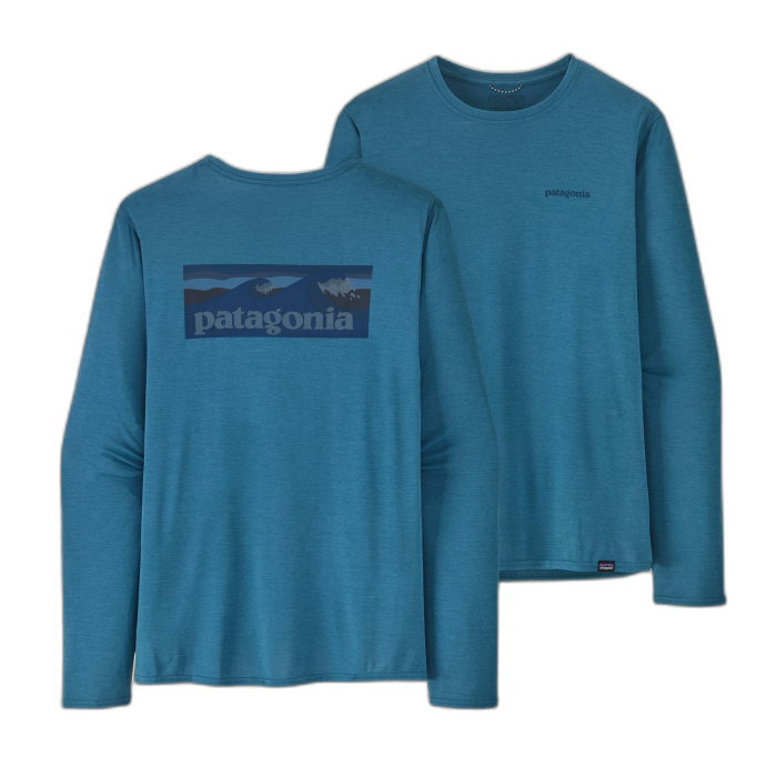 Koszulka męska PATAGONIA Capilene Cool Daily Graphic L/S /  niebieski