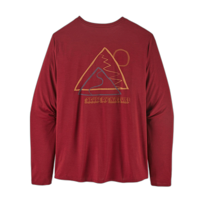 Koszulka męska PATAGONIA Capilene Cool Daily Graphic L/S /  czerwony