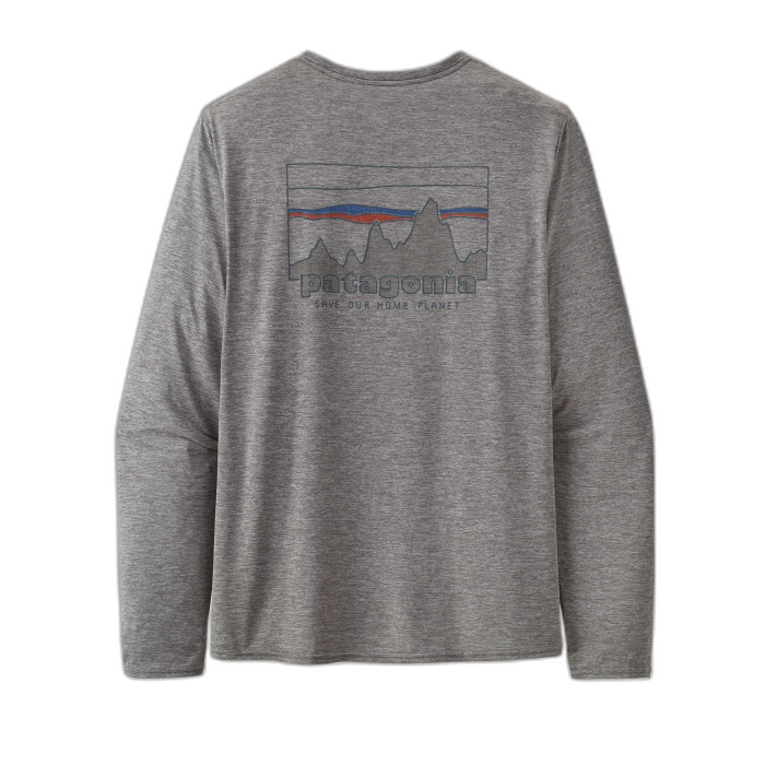 Koszulka męska PATAGONIA Capilene Cool Daily Graphic L/S /  szary