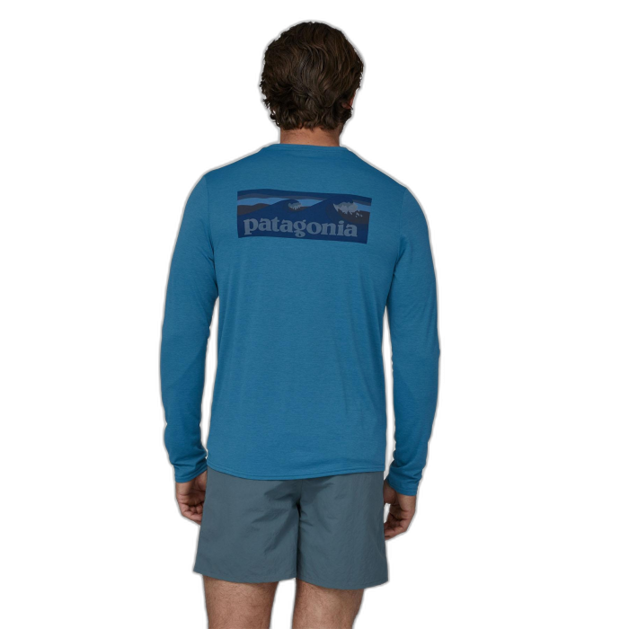 Koszulka męska PATAGONIA Capilene Cool Daily Graphic L/S /  niebieski
