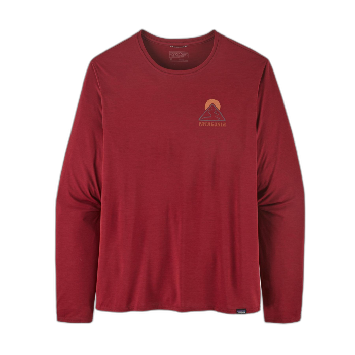 Koszulka męska PATAGONIA Capilene Cool Daily Graphic L/S /  czerwony
