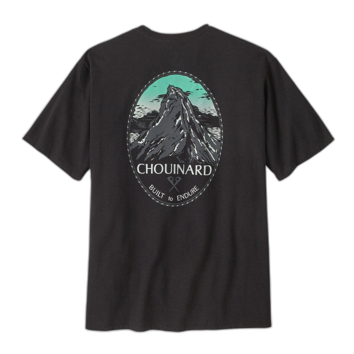 Koszulka męska PATAGONIA Chouinard Pocket S/S /  czarny
