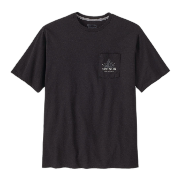 Koszulka męska PATAGONIA Chouinard Pocket S/S /  czarny