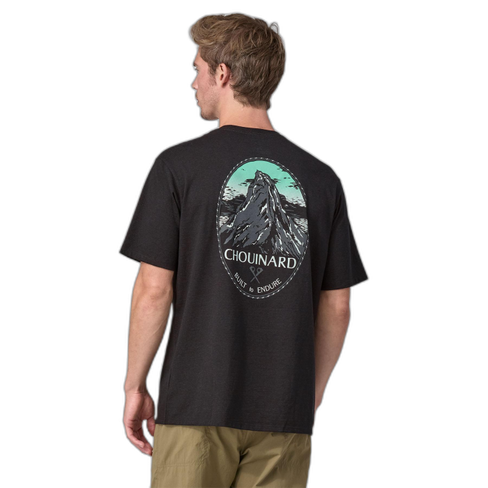 Koszulka męska PATAGONIA Chouinard Pocket S/S /  czarny