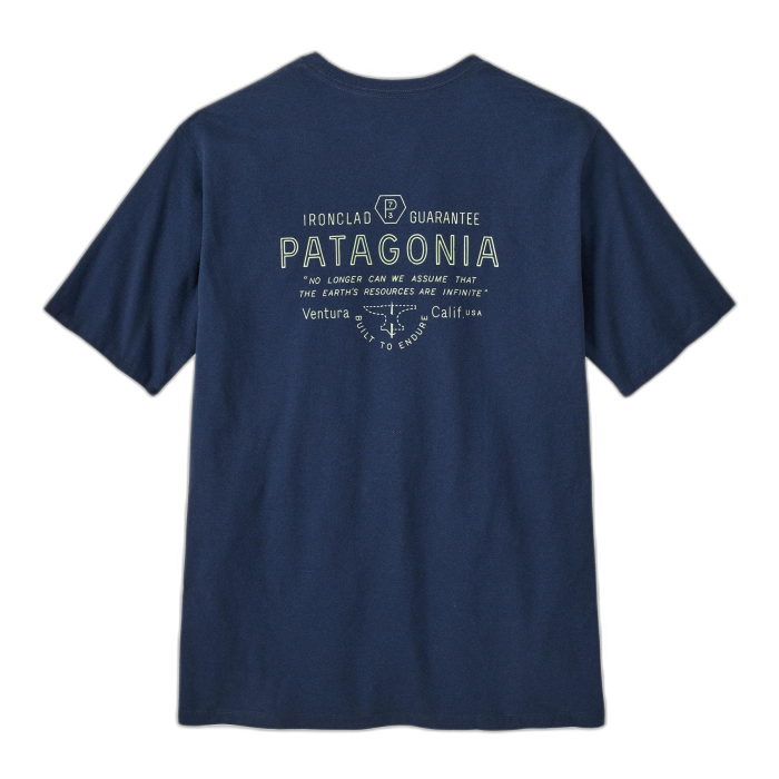Koszulka męska PATAGONIA Forge Mark S/S /  niebieski