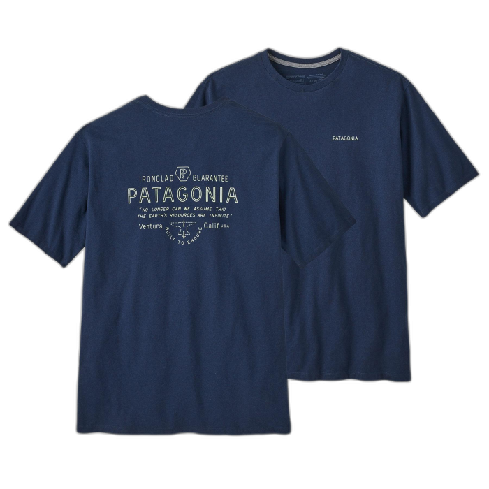 Koszulka męska PATAGONIA Forge Mark S/S /  niebieski