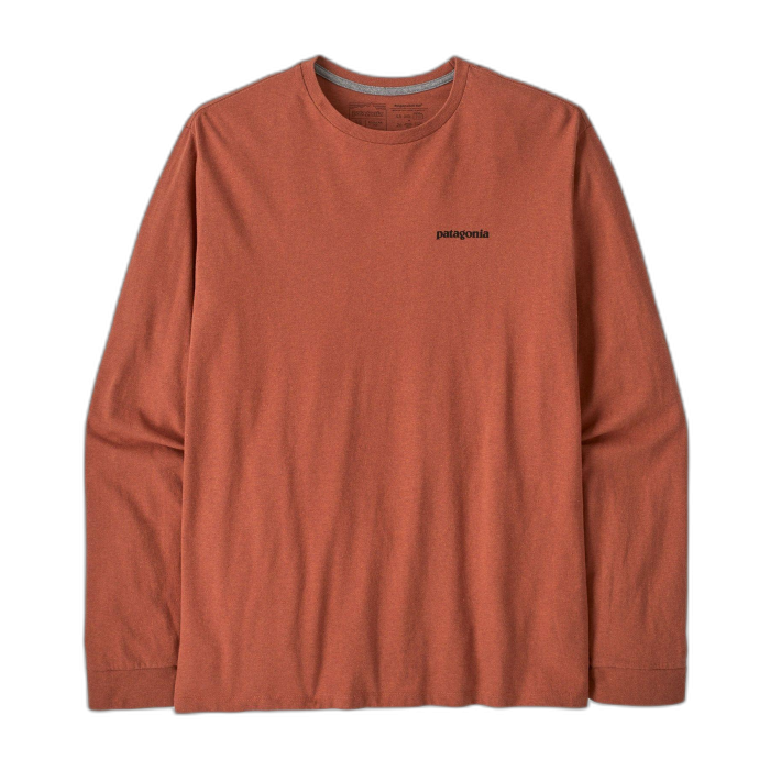 Koszulka męska PATAGONIA P-6 Logo L/S /  czerwony