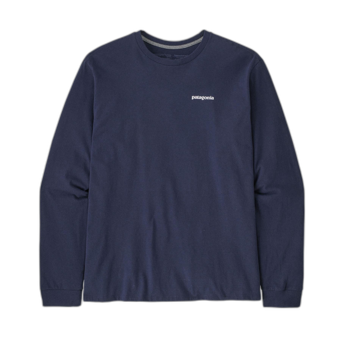 Koszulka męska PATAGONIA P-6 Logo L/S /  granatowy