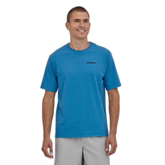 Koszulka męska PATAGONIA P-6 Logo S/S /  niebieski