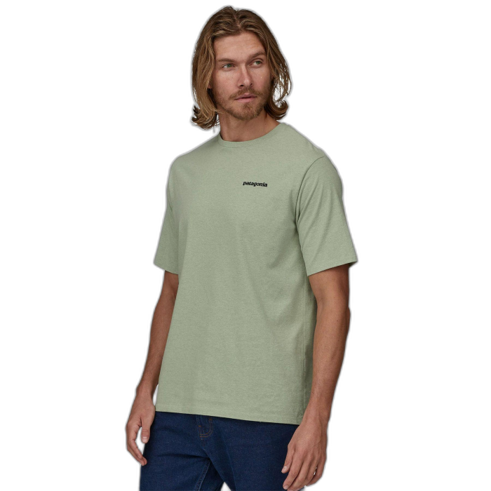 Koszulka męska PATAGONIA P-6 Logo S/S /  zielony