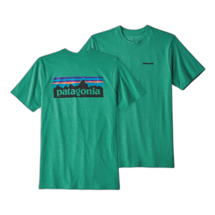 Koszulka męska PATAGONIA P-6 Logo S/S /  zielony