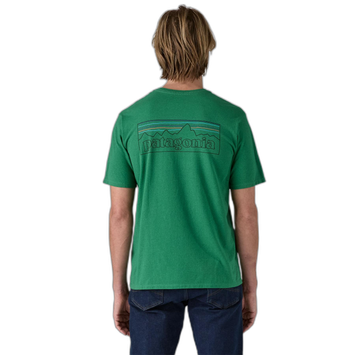 Koszulka męska PATAGONIA P-6 Logo S/S /  zielony