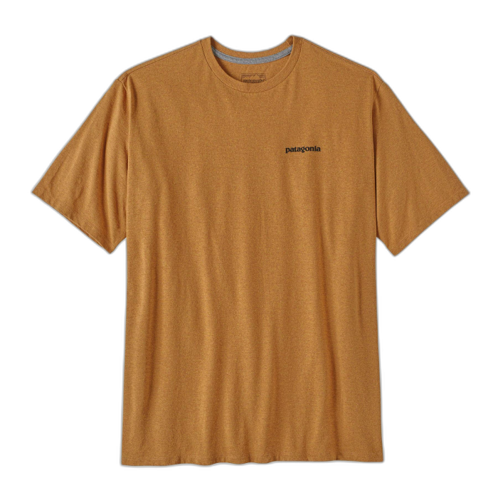 Koszulka męska PATAGONIA P-6 Logo S/S /  brązowy