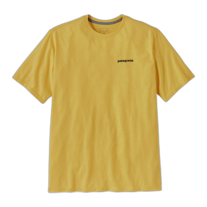Koszulka męska PATAGONIA P-6 Logo S/S /  żółty