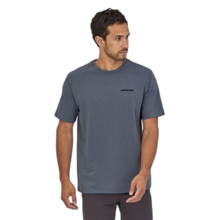 Koszulka męska PATAGONIA P-6 Logo S/S /  szary