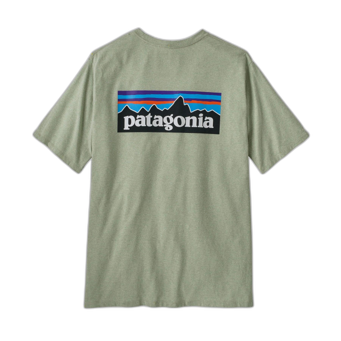 Koszulka męska PATAGONIA P-6 Logo S/S /  zielony