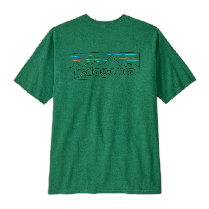 Koszulka męska PATAGONIA P-6 Logo S/S /  zielony