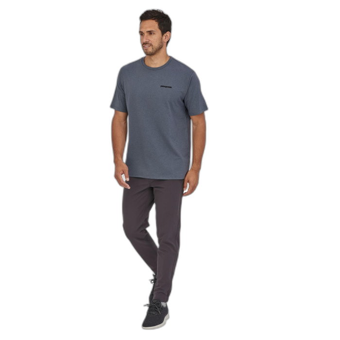 Koszulka męska PATAGONIA P-6 Logo S/S /  szary