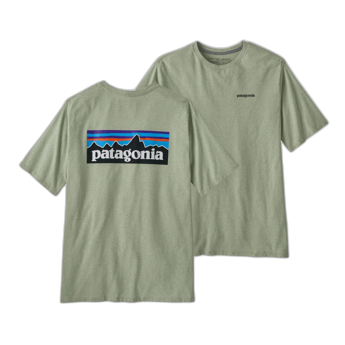 Koszulka męska PATAGONIA P-6 Logo S/S /  zielony