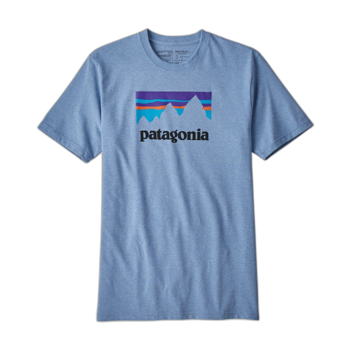 Koszulka męska PATAGONIA Shop Sticker S/S /  niebieski