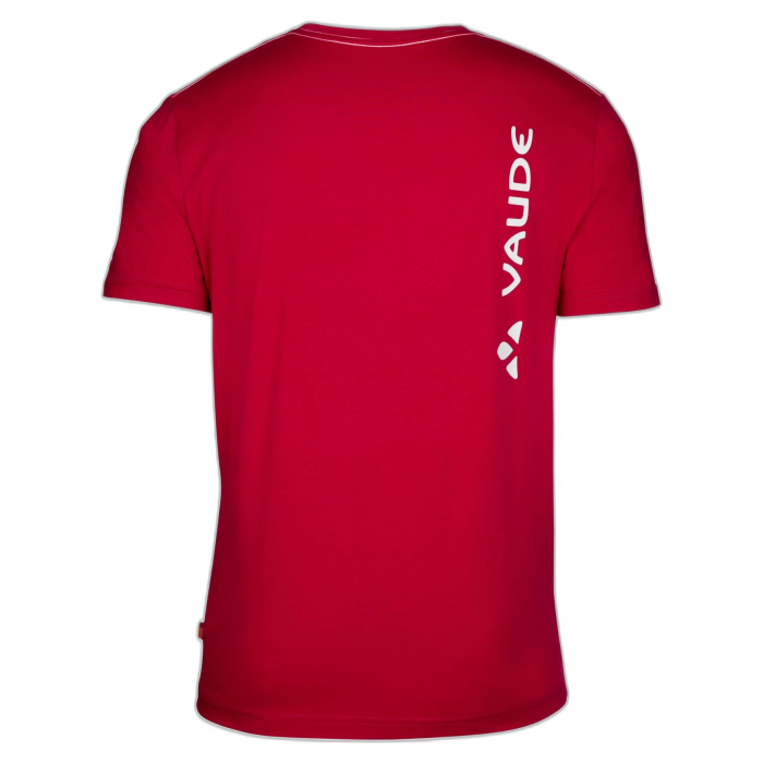 Koszulka męska VAUDE Brand SS Red /  czerwony