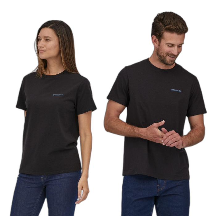 Koszulka unisex PATAGONIA Fitz Roy Icon S/S /  czarny