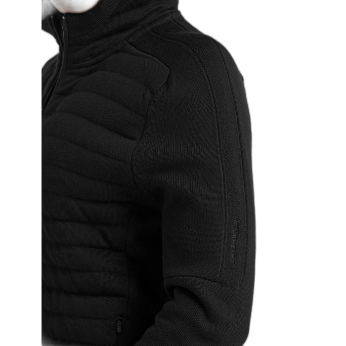 Kurtka damska ICEBREAKER Zone Knit Hoody 0A59HG /  czarny