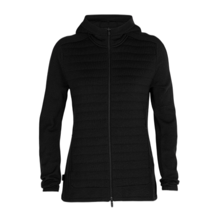 Kurtka damska ICEBREAKER Zone Knit Hoody 0A59HG /  czarny