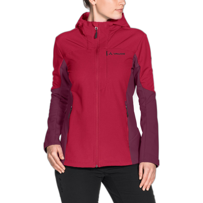 Kurtka damska VAUDE Miskanti Softshell /  czerwony