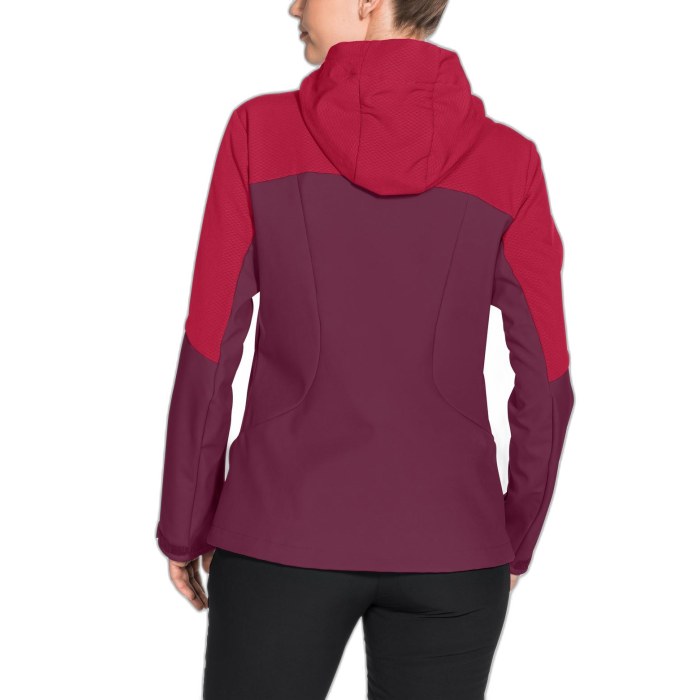 Kurtka damska VAUDE Miskanti Softshell /  czerwony