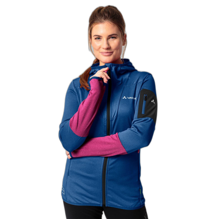 Kurtka damska VAUDE Monviso Fleece HD /  niebieski