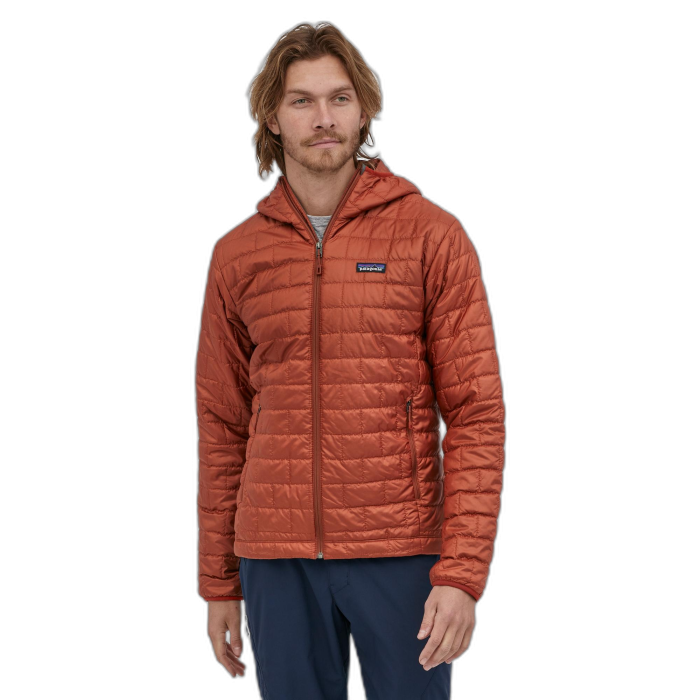 Kurtka męska PATAGONIA Nano Puff Hoodie /  czerwony