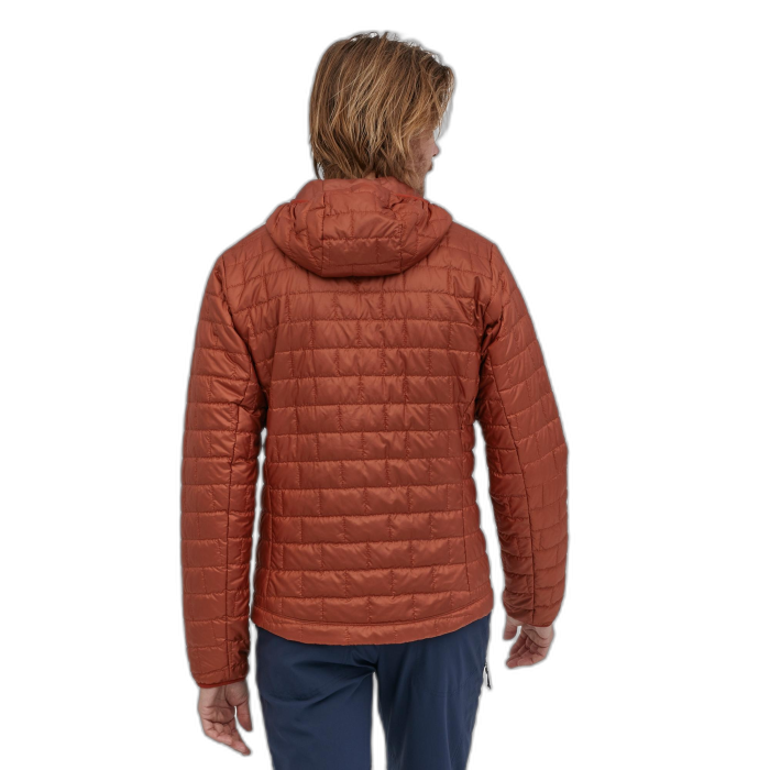 Kurtka męska PATAGONIA Nano Puff Hoodie /  czerwony
