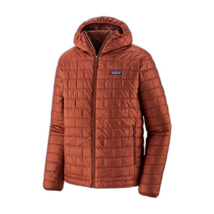 Kurtka męska PATAGONIA Nano Puff Hoodie /  czerwony