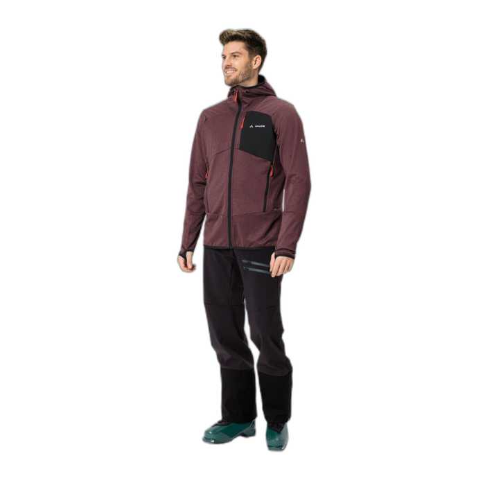 Kurtka męska VAUDE Monviso Fleece HD /  brązowy