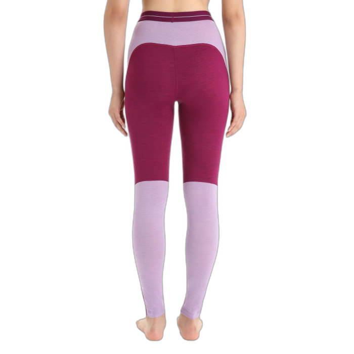 Leginsy damskie ICEBREAKER 125 ZoneKnit 56H6 /  fioletowy