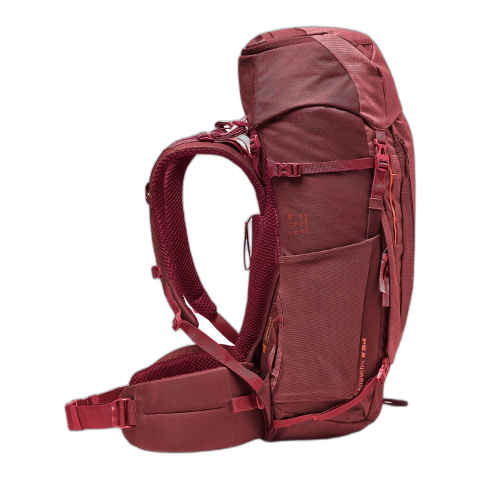 Plecak damski VAUDE Asymmetric 38+8 /  czerwony