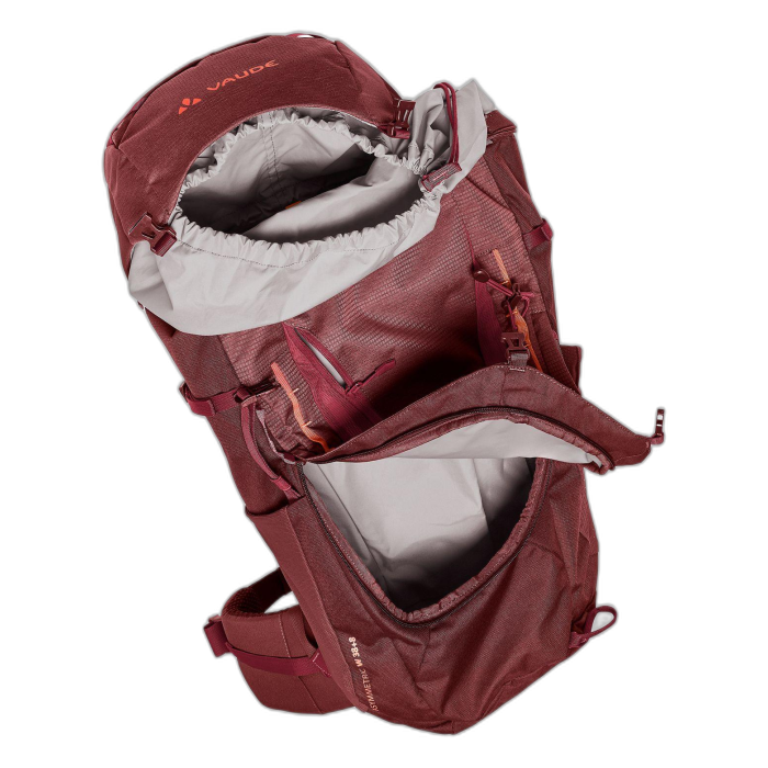 Plecak damski VAUDE Asymmetric 38+8 /  czerwony