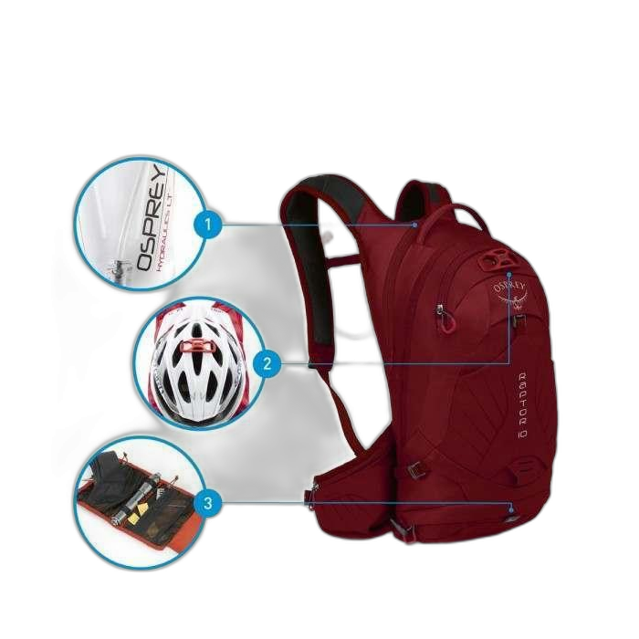 Plecak OSPREY Raptor 10L /  czerwony