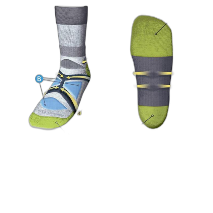 Skarpety SmartWool 148 PHD Run /  szary