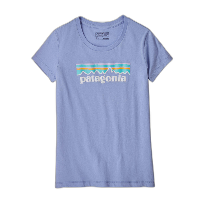 T-shirt damski PATAGONIA P-6 Pastel Logo /  niebieski